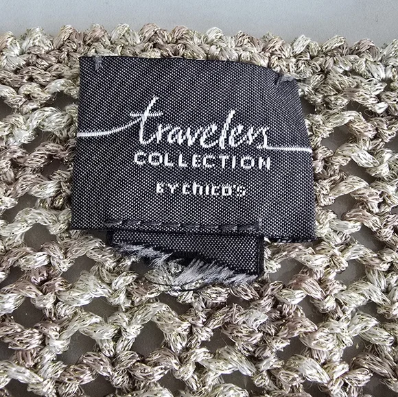 Traveler's Collection Metallic Knit Crewneck Top - Picture 2 of 4